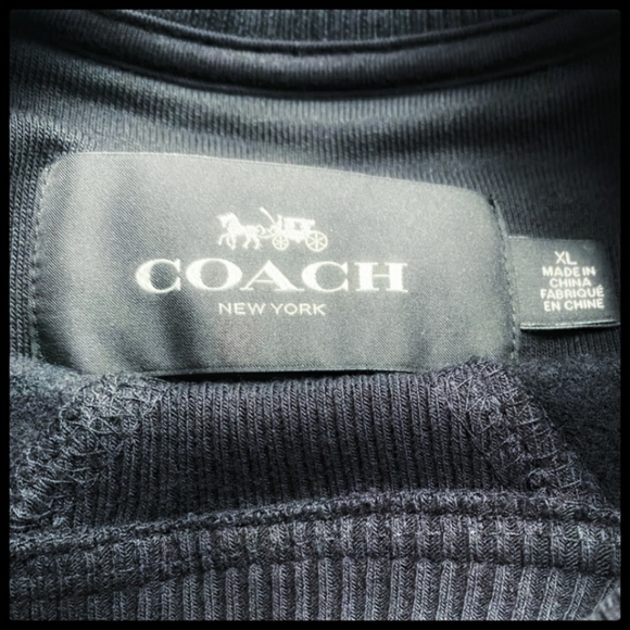 🚫SOLD🚫Coach Women's Logo Sweatshirt XL Black NWT - Picture 5 of 8